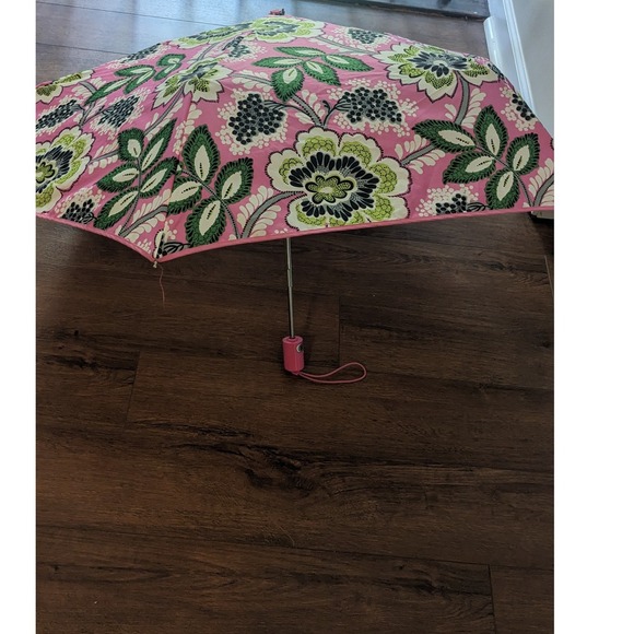 Floral Priscilla Pink Vera Bradley Travel‎ Umbrella Folding Compact Portable - Picture 2 of 3